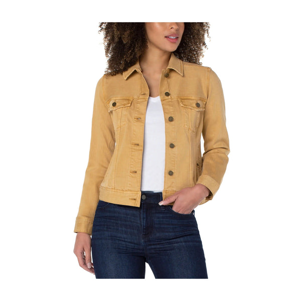 Liverpool Gina Classic Jean Jacket Gold Honey Borealis Clothing Co