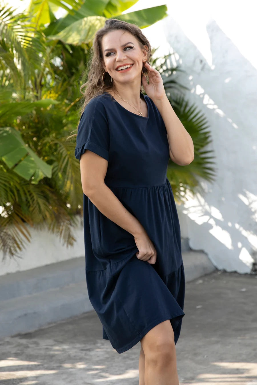 Verona Dress - Navy