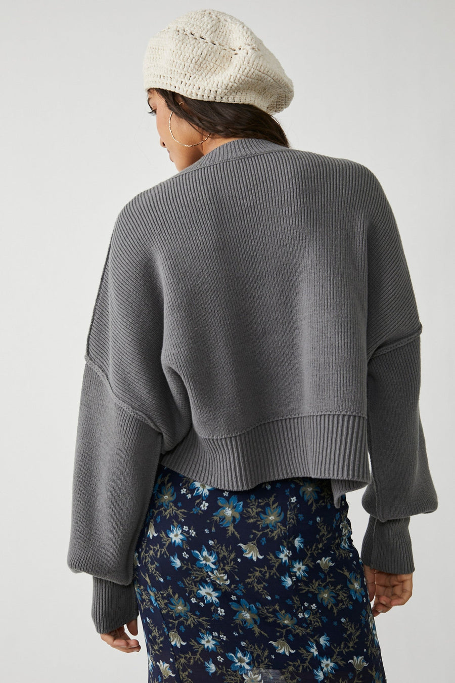 Free People Easy Street Crop Pullover - Lead