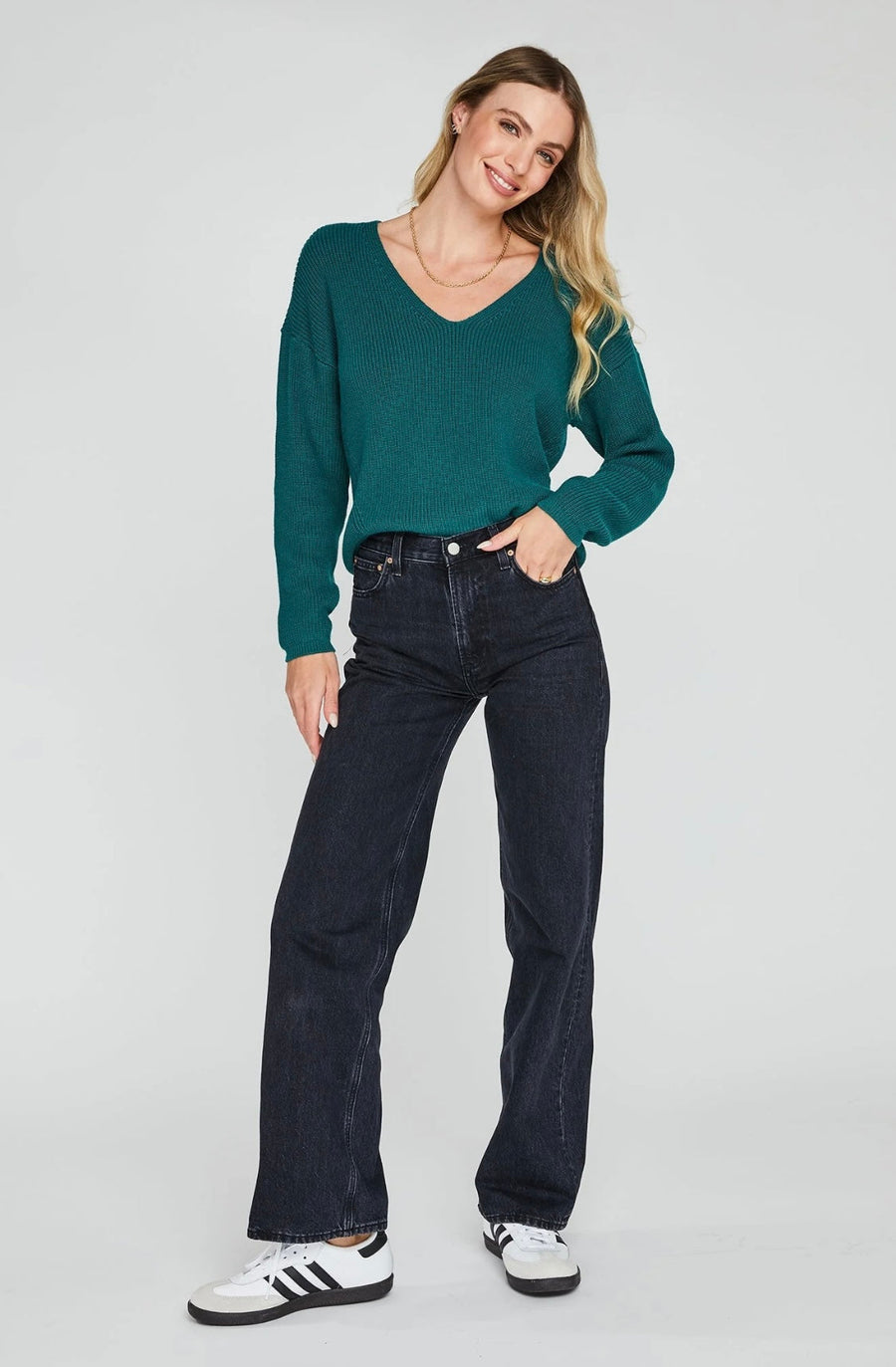 Gentle Fawn Tucker Sweater - Emerald