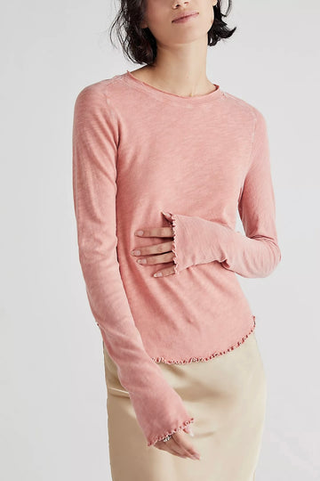 Free People Be My Baby Long Sleeve - Petals