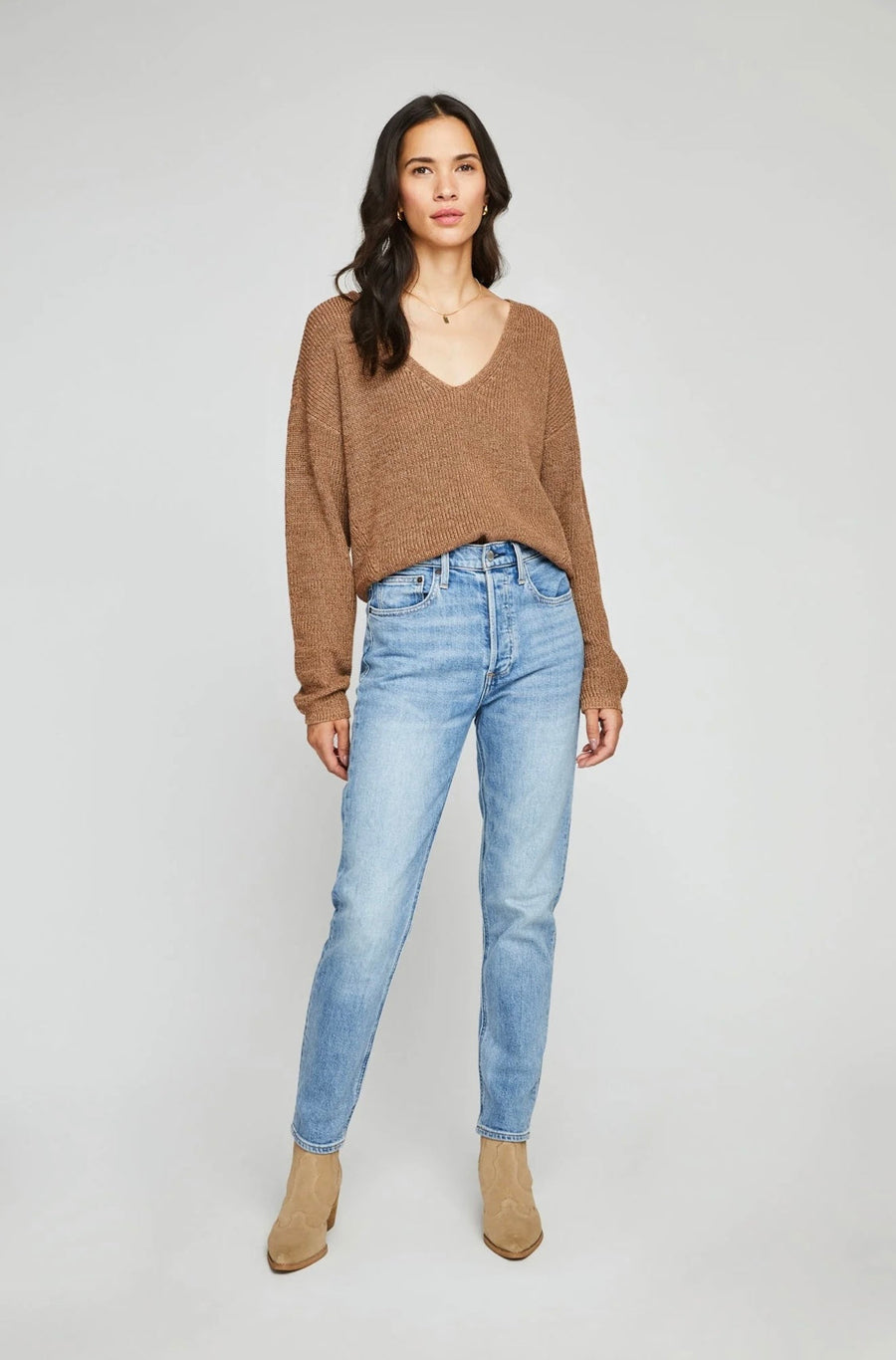 Gentle Fawn Tucker Sweater - Caramel Mix