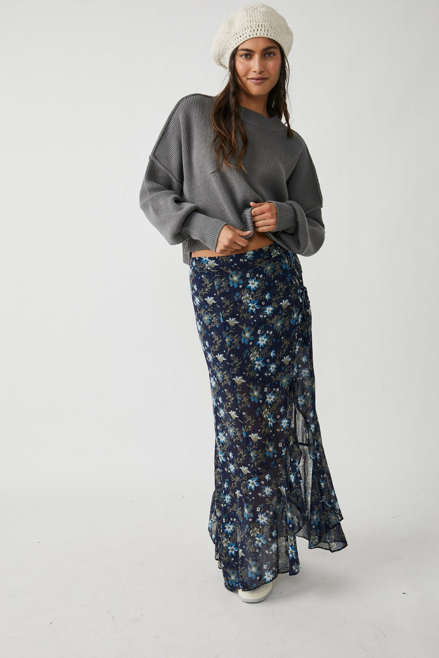 Free People Easy Street Crop Pullover - Lead