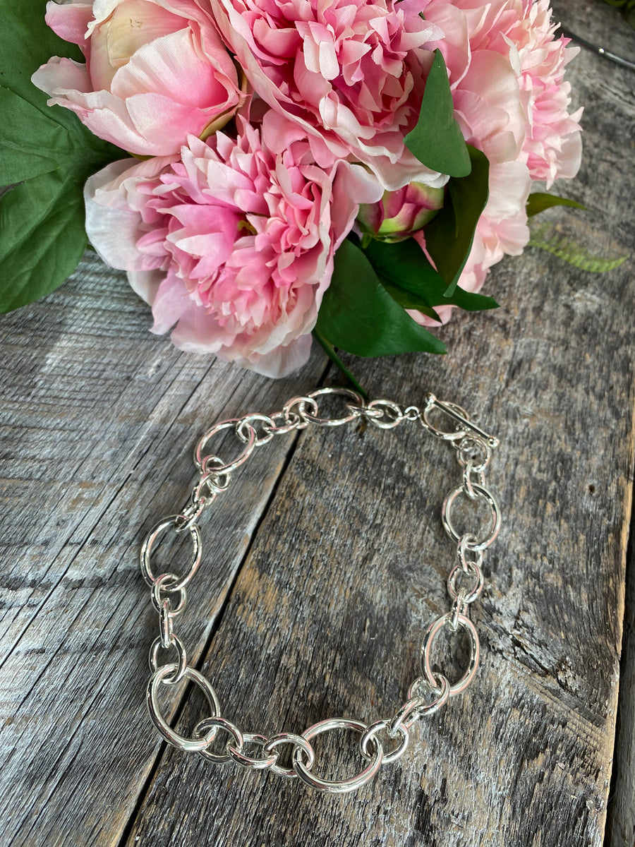 Merx 85-1355 Larissa Silver Chain Necklace
