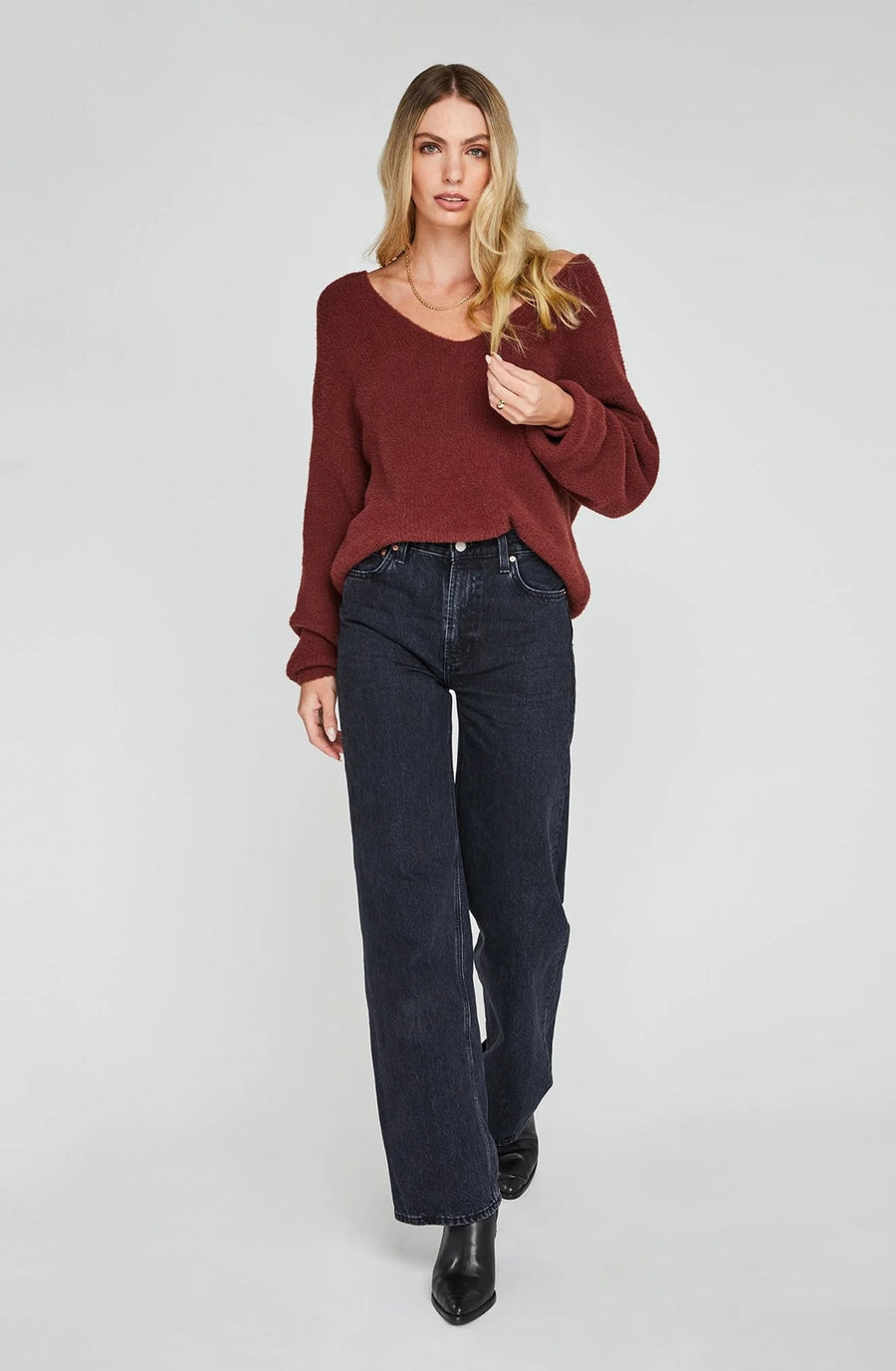 Gentle Fawn Clarkson Pullover Sweater - Cherrywood