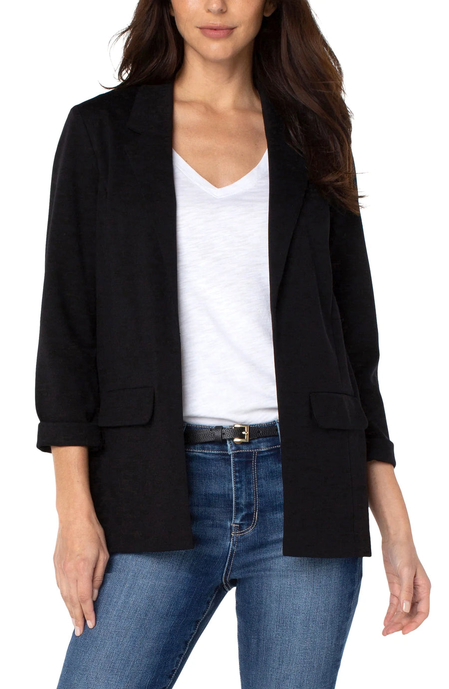 Dani Boyfriend Blazer w/Princess Dart - Black