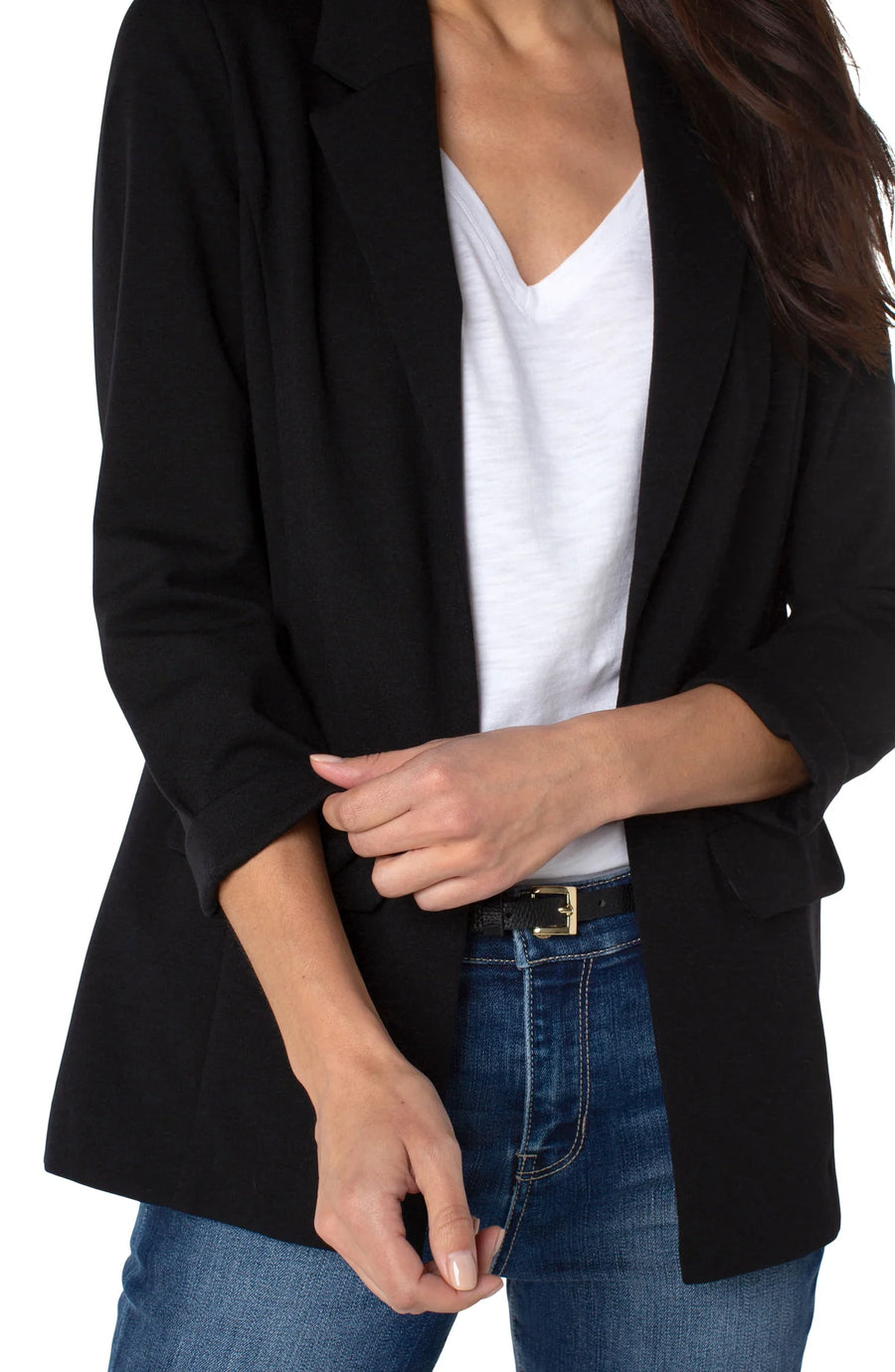 Dani Boyfriend Blazer w/Princess Dart - Black