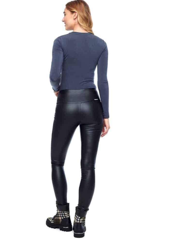 ILTM 226039 The Vicky Faux Leather Pant - Black