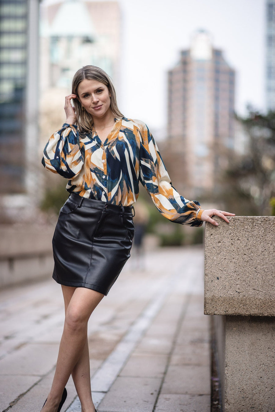 Papillon PT-15008 Abstract Blouse - Multi