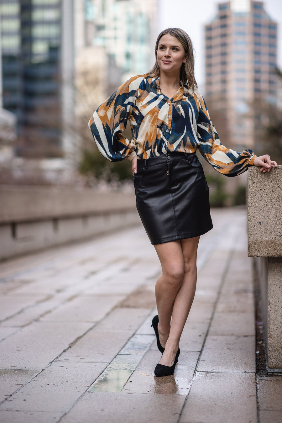 Papillon PT-15008 Abstract Blouse - Multi