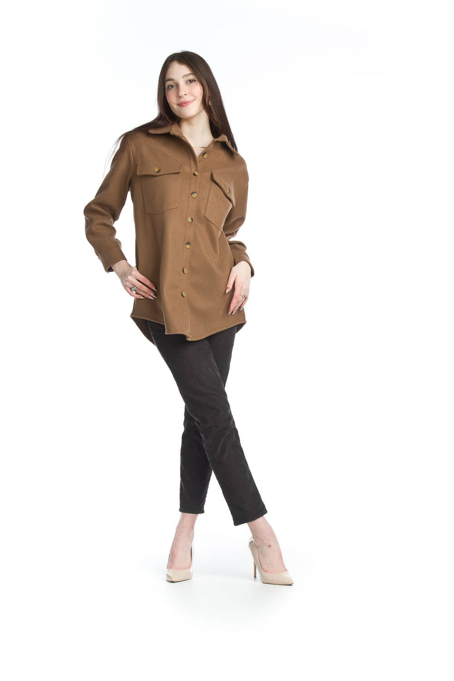 Molly Shacket - Brown