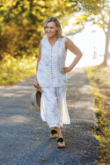 Papillon PP-14838 Fern Printed Layered Pant
