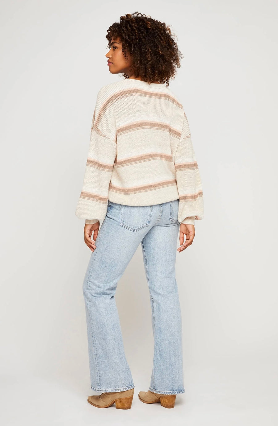 Gentle Fawn Fonda Sweater - Apricot Stripe