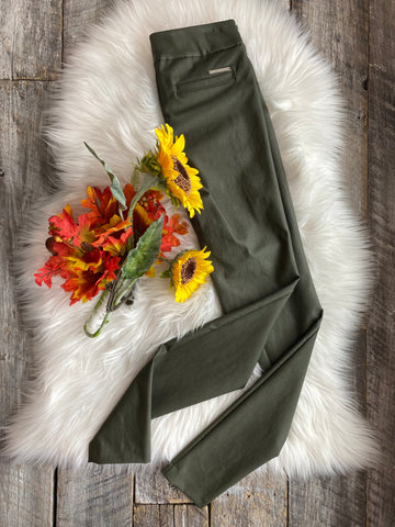 ILTM 156024 Mara Waxed Basic Pant - Military Green