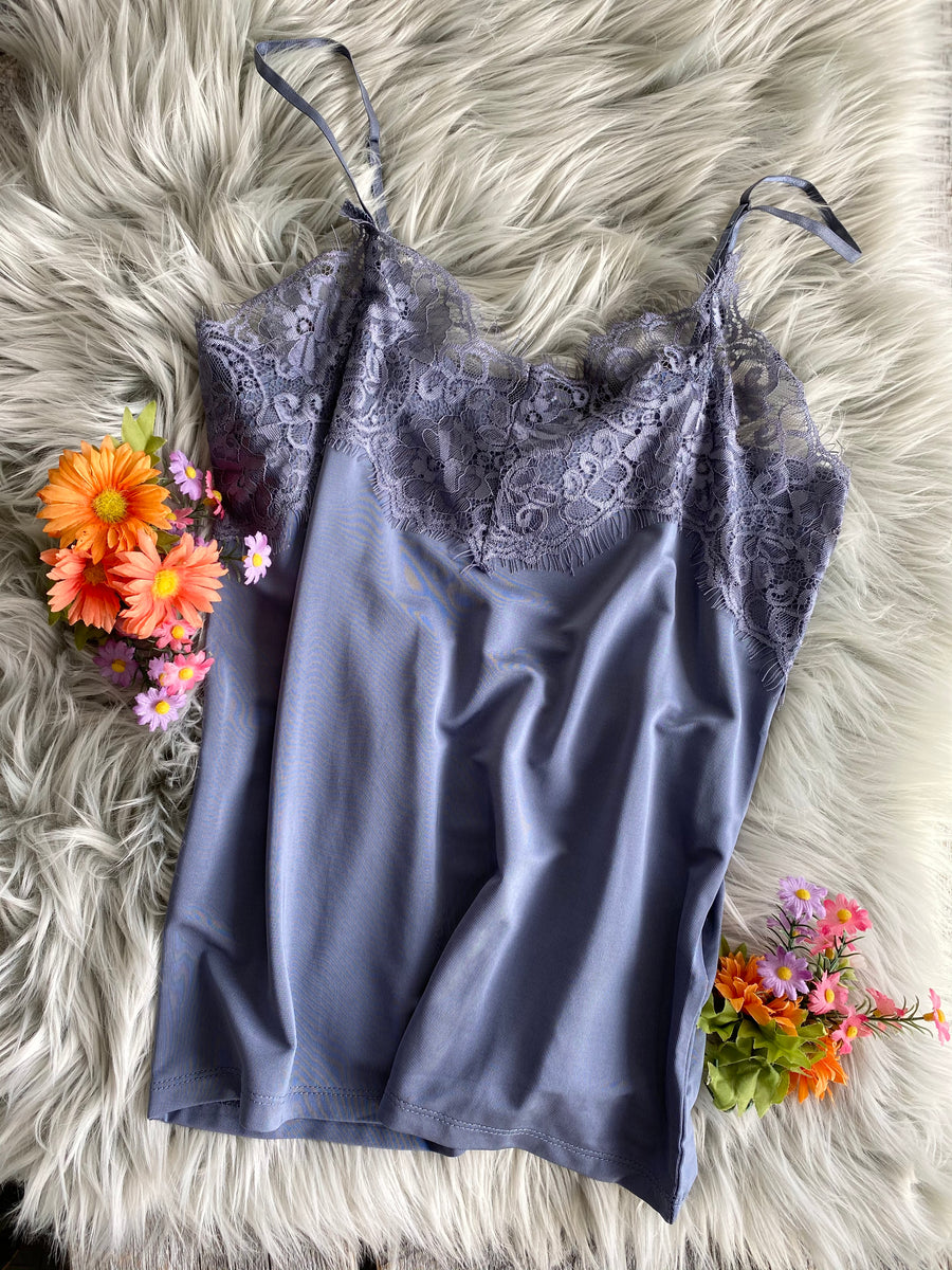 Clara Lace Cami - Stone