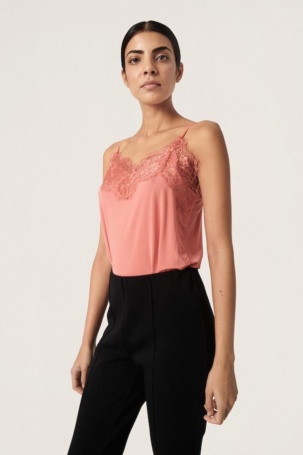 Clara Lace Cami - Faded Rose