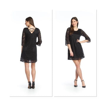 Papillon PD-13516 Lace Dress - Black