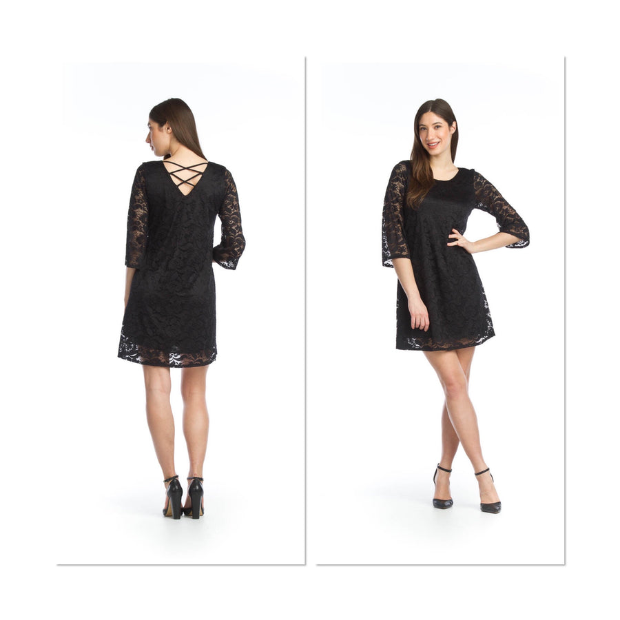 Papillon PD-13516 Lace Dress - Black