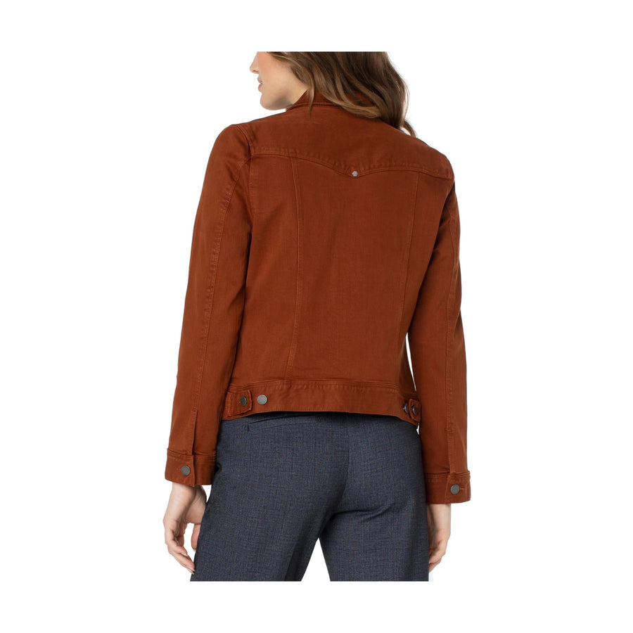 Liverpool Gina Classic Jean Jacket - Cognac