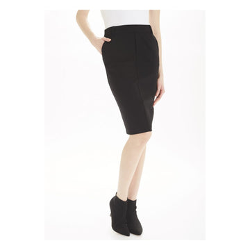 ILTM 27003 Cynthia Faux Trouser Skirt - Black