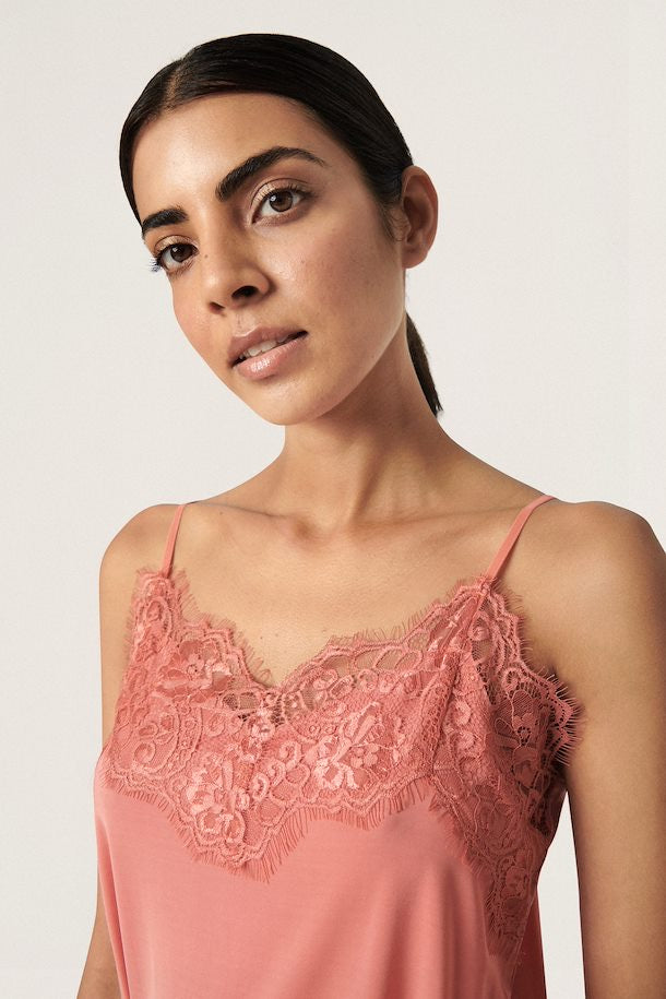 Clara Lace Cami - Faded Rose