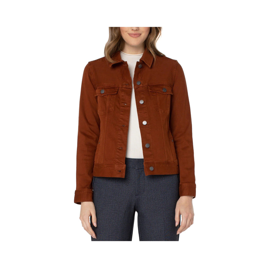 Liverpool Gina Classic Jean Jacket - Cognac