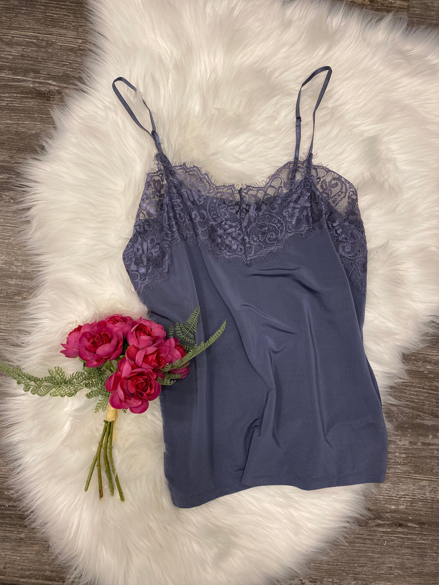 Clara Lace Cami - Stone