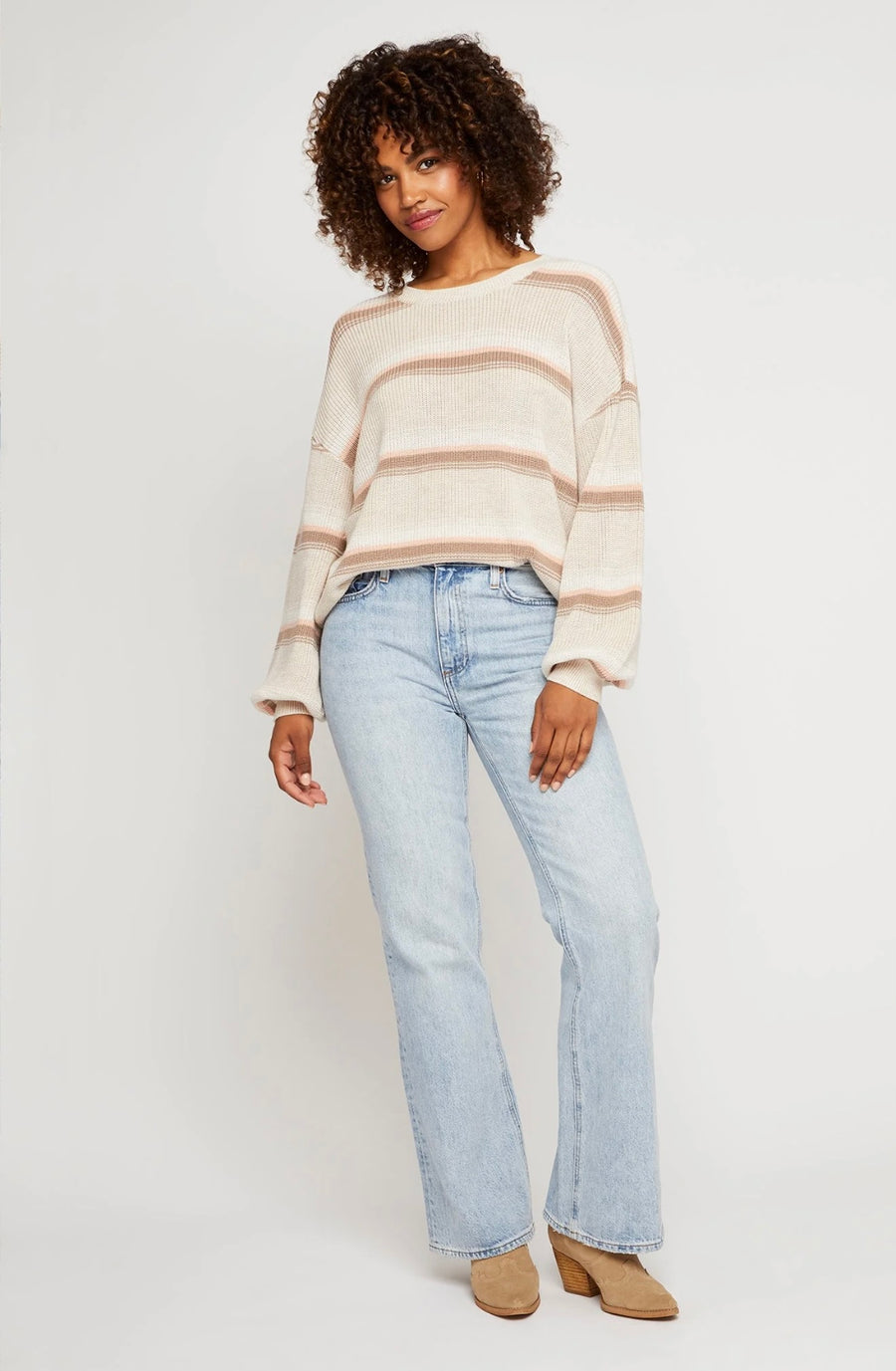 Gentle Fawn Fonda Sweater - Apricot Stripe