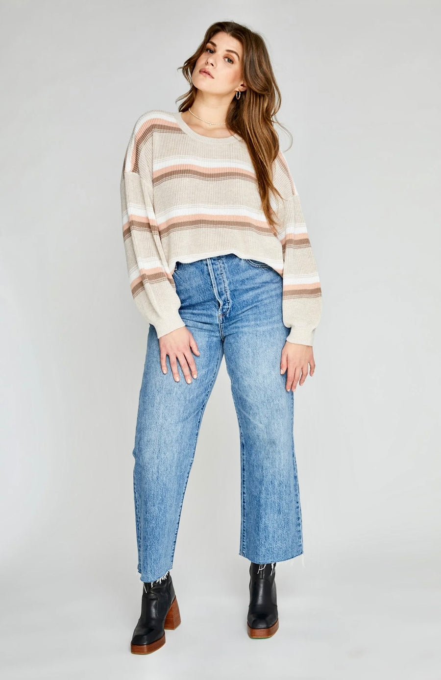 Gentle Fawn Fonda Sweater - Apricot Stripe