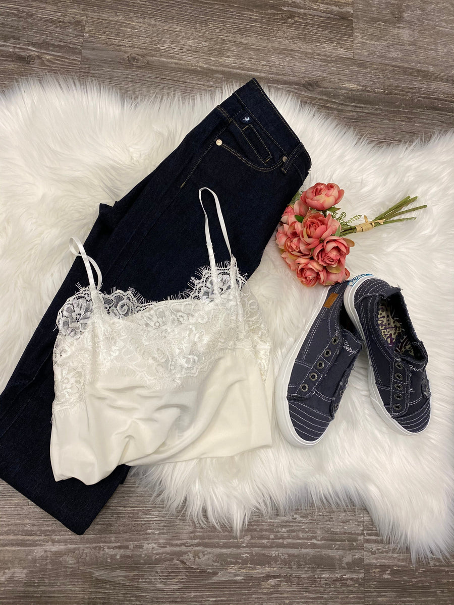 Clara Lace Cami - White